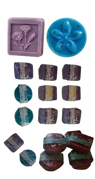 Handcrafted artisan soaps and cosmetics from the Glow & Beauty collection